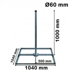 Feuerverzinkter Antennen-Balkonständer 4x50x50